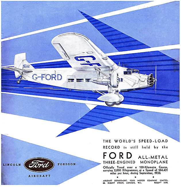 Ford Three-Engined Monoplane                                     
