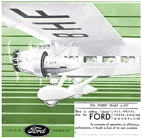 Ford Model 5-AT - Three-Engined Monoplane                        