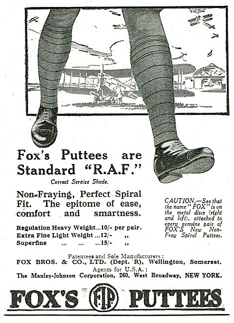 Fox's Puttees Are Standard 