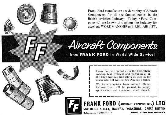 Frank Ford Aircraft Components - Fabrication, Welding & Machining