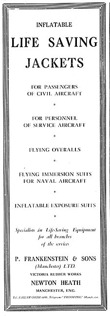 Frankenstein Inflatable Life Jackets For Civil Aircraft          