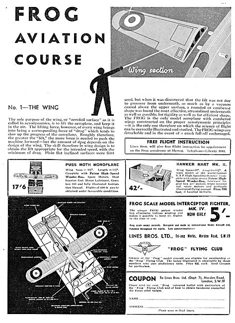 FROG Scale Aircraft Models - FROG Aviation Course                