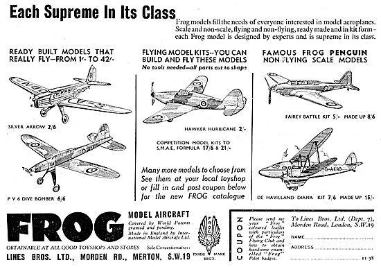Frog Model Aircraft - Silver Arrow : Hawker Hurricane            