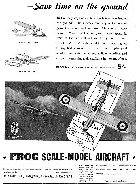 Frog Model Aircraft : Frog Mk IV Interceptor                     