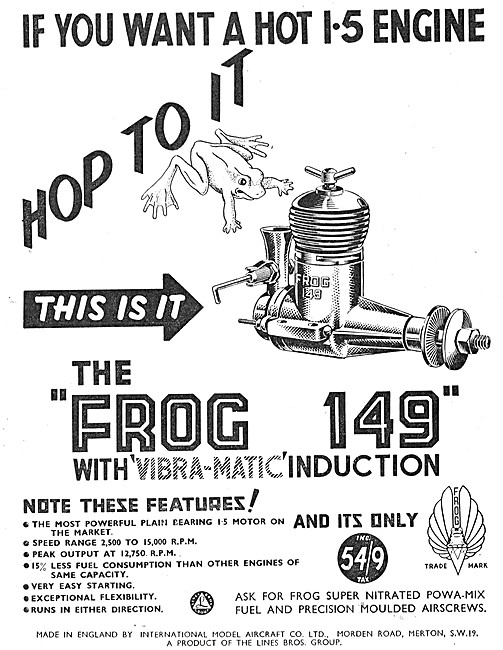 Frog Model Aircraft - FROG 149 Model Aircraft Engine             