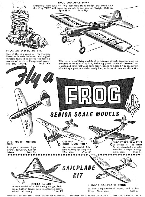 Frog Model Aircraft & Engines                                    