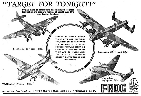 Frog Model Aircraft - Target For Tonight Series                  