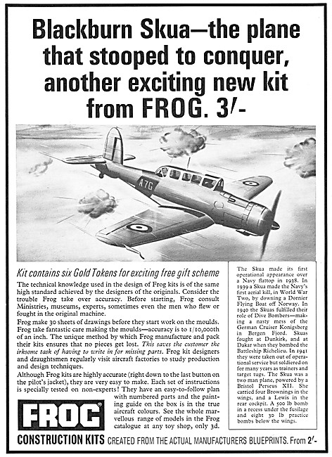 Frog Model Aircraft - Frog Blackburn Skua                        