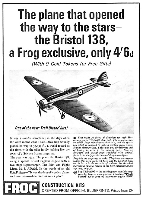 Frog Aircraft Kits - FROG Bristol 138                            