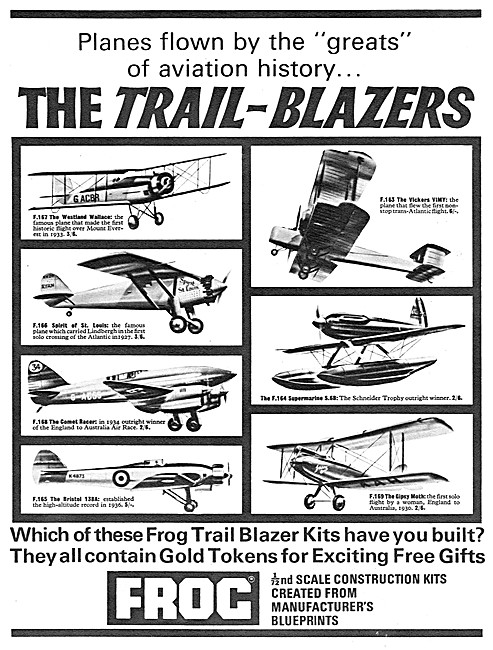 Frog Aircraft Kits - FROG Trail-Blazer Kits                      