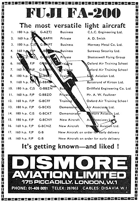 Dismore Aviation Fuji FA-200                                     