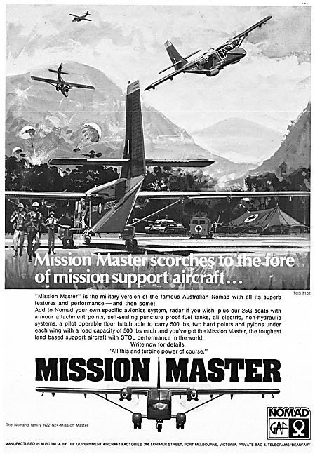 Government Aircraft Factories GAF Nomad GAF Mission Master       