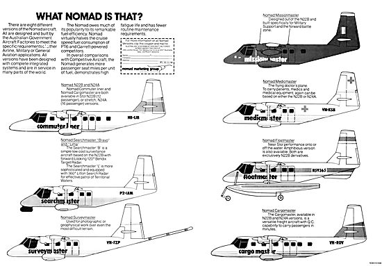 Government Aircraft Factories GAF Nomad                          