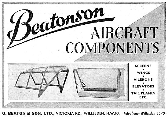 G.Beaton- Beatonson Aircraft Component Manufacturers             