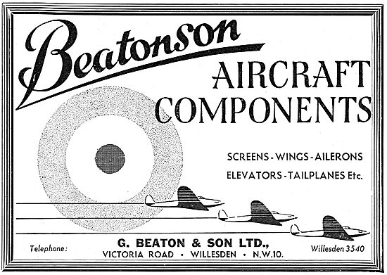 G.Beaton- Beatonson Aircraft Component Manufacturers             