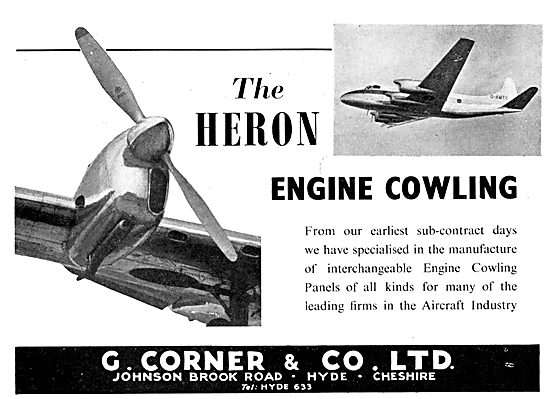 G.Corner Aircraft Engineers, Component & Assembly Manufacturers  