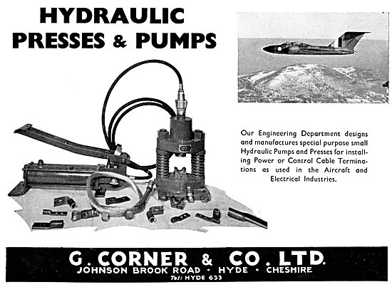 G.Corner Hydraulic Presses & Pumps                               