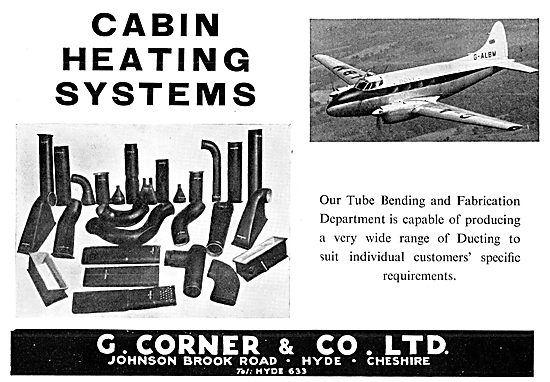 G.Corner & Co. Sheet Metal Fabrications For The Aircraft Industry