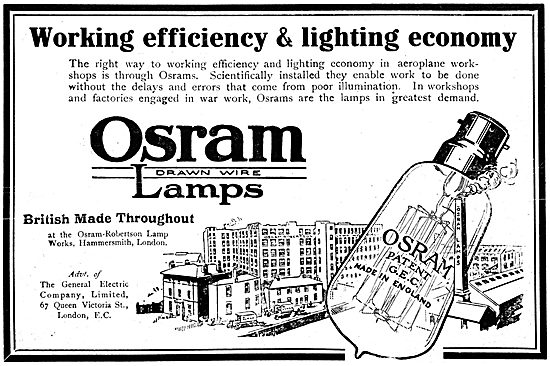 Osram Lamps - G.E.C. Osram-Robertson Lamp Works                  