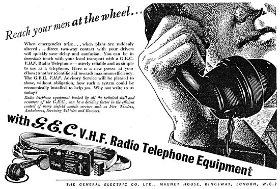 GEC VHF Airfield Radio Telephones                                