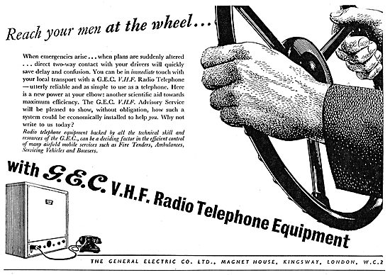 GEC VHF Airfield Radio Telephones                                