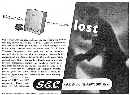 GEC VHF Airfield Radio Telephones                                