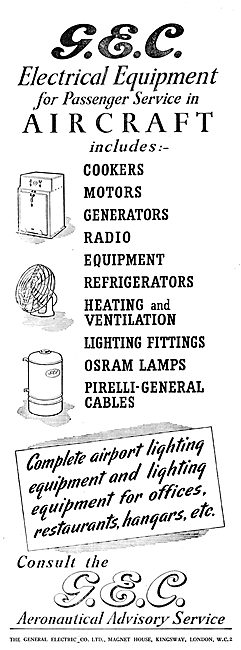 GEC Aircraft Passenger Service Electrical Equipment              