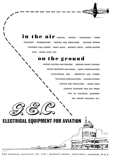 GEC Radio Communication And Navigational Aids For Airfields      