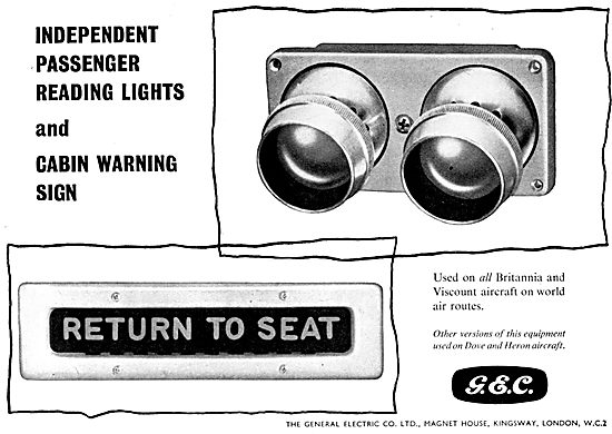 General Electric Company. G.E.C.  Passenger Lights               