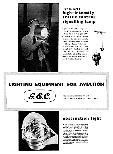 G.E.C. General Electric Company Lighting Equipment               