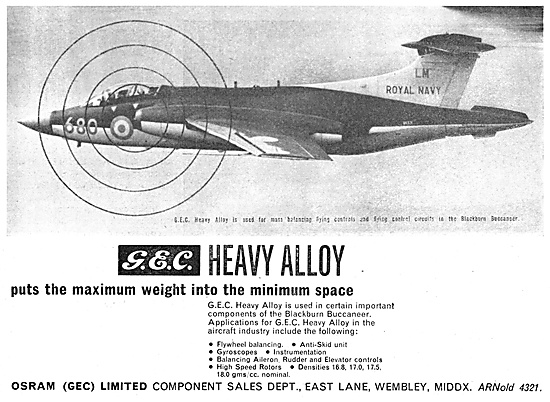 General Electric Company.  G.E.C. Heavy Alloys                   