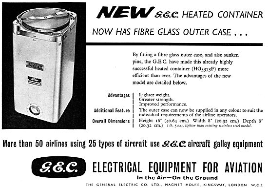 General Electric Company. G.E.C. Galley Equipment                
