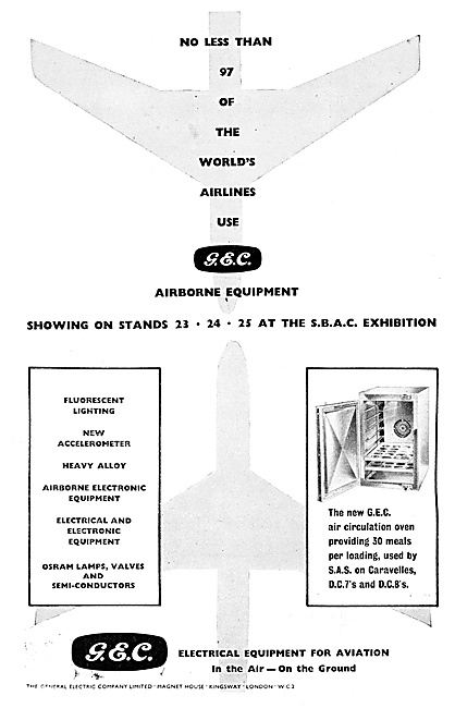 G.E.C. General Electric Company Aircraft Electrical Components   