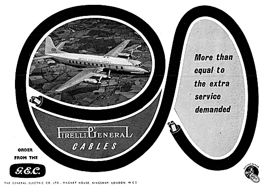 G.E.C. General Electric Company Aircraft Electrical Components   