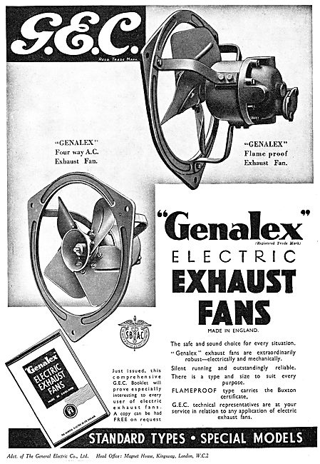 GEC Genalex Exhaust Fans                                         