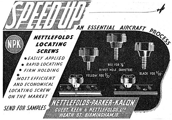 GKN Nettlefolds-Parker-Kalon. AGS Parts 1942 Advert              