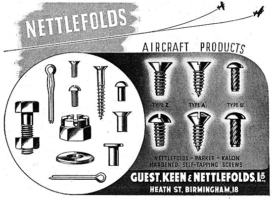 Guest Keen & Nettlefolds GKN Fasteners & AGS Parts               