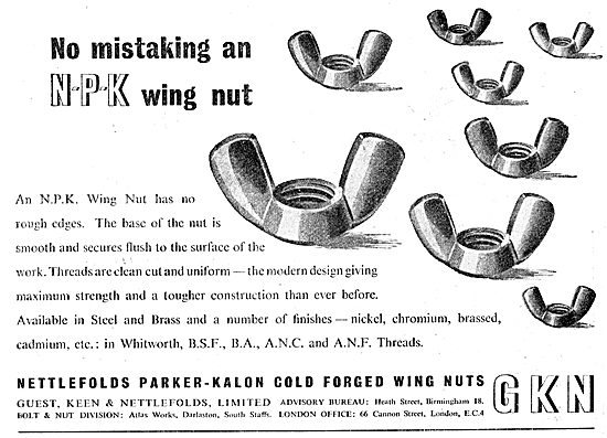 GKN AGS Parts - NPK Wing Nut                                     