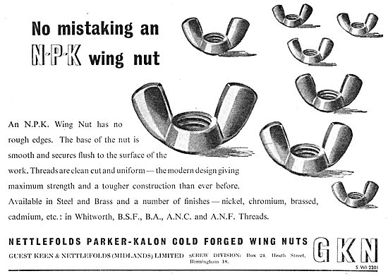 GKN NPK Wing Nuts                                                