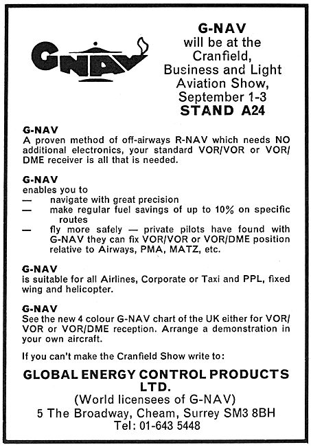 G-Nav - Graphic Area Navigation. Wansborough-White & Co Ltd      