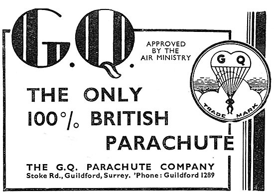 GQ Air Ministry Approved Parachutes                              