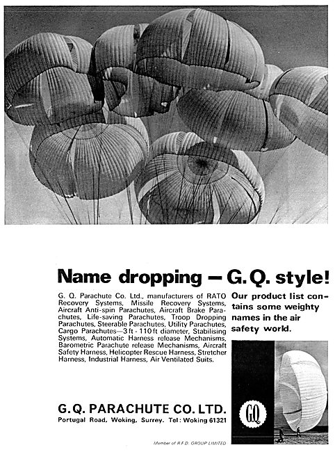 GQ Cluster Supply Parachutes                                     