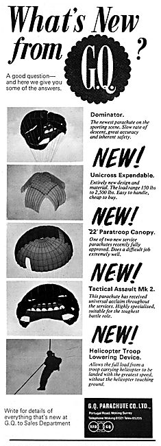 GQ Parachute -1969 Product Listing                               