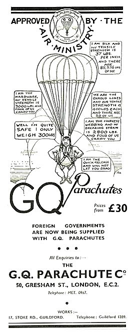 GQ Parachutes Descriptive Cartoon                                