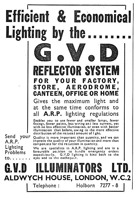 G.V.D.Illuminators. G.V.D.Factory Lighting System. A.R.P.        