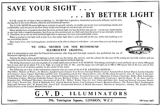 G.V.D.Illuminators. Factory Lighting System                      