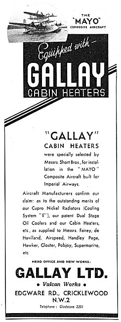 Gallay Aeroplane Radiators & Cabin Heaters                       