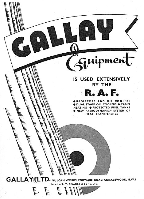 Gallay Aeroplane Radiators, Heating & Cooling System Components  