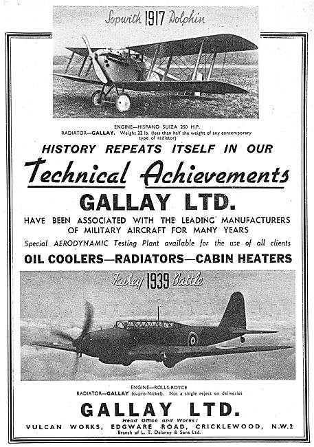 Gallay Air Conditioning Systems For Aircraft                     