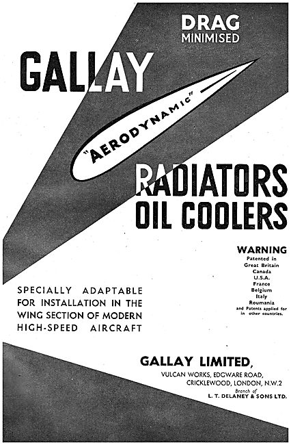 Gallay Aeroplane Radiators                                       